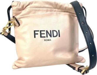 Fendi Pre-owned Leather fendi-bags - Dames - Vintage Schoudertas - Roze - ONE Size - Vintage