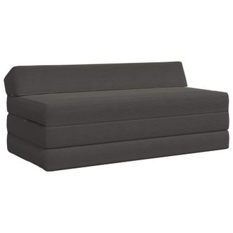 vidaXL Sof&aacute; Cama Plegable Gris Oscuro 120 X 60 X 49 Cm Tela Vidaxl