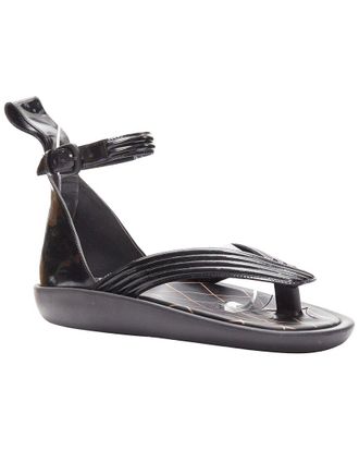 Louis Vuitton Womens Leather Desert Dream Leather Geta Thong Sandal (Authentic Pre-Loved)