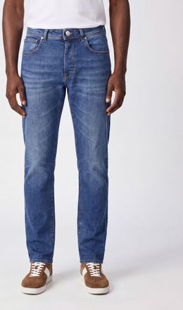 Incotex Jeans dritti in denim stretch