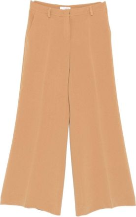 Alberto Biani Womens Cady Trousers - Tan Cotton - Size EU 42 (Womens)