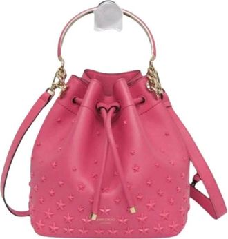 Jimmy Choo London Pre-owned Bucket Bags, female, Pink, Size: ONE SIZE Pre-owned Bonbon Bucket Bag