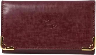 Cartier Pre-owned Vintage Leren Sleutelhouder - unisex - Vintage Accessoires - Rood - ONE Size - Leer - Vintage