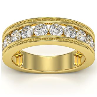 Pompeii3 1 3/4Ct Diamond Mens Ring in 10k White, Yellow, or Rose Gold