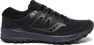Saucony Womens Peregrine Shoes In Black/lavender