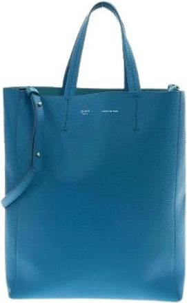 Celine Pre-owned Tote Bags, female, Blue, Size: ONE SIZE Pre-owned Vertical Cabas Calf Tote Bag