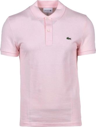 Lacoste Katoenen Polo Shirt - Heren - Polos - Roze - S - Katoen - Tops