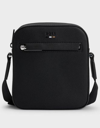 HUGO BOSS Mens BOSS Orange Ray Mens Reporter Bag with Embossed Logo - Black 001 - Size: ONE size