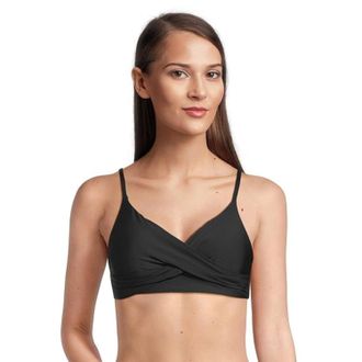 Sunsets Lyla Bralette Top Womens Black Stretch Tie Back Swimwear DDR2230