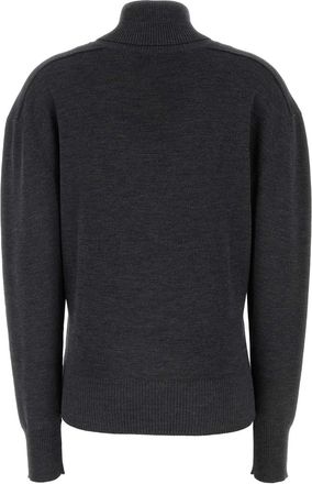 Burberry Womens Wool Turtleneck Gray