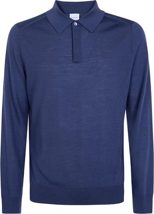 Paul Smith Trui met ronde hals - Heren - Ronde hals truien - Blauw - XL - Wol - Truien & Vesten