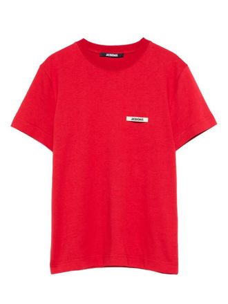 Jacquemus Le T-Shirt Gros Grain In Cotton
