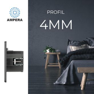 OEM Enchufe El&eacute;ctrico De Acero Cepillado Gris Triple Con Revestimiento Pvd Color Gris Plomo