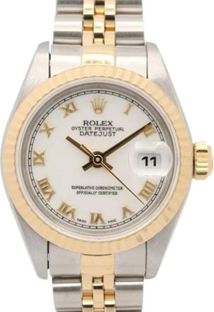 Rolex Pre-owned Lady-Datejust 69173 Polshorloge - Dames - Vintage Horloges - Wit - ONE Size - Vintage
