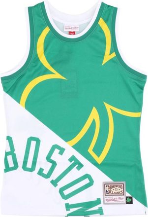 Mitchell & Ness Boston Celtics Tank Top - Heren - Fitness - Groen - S - Polyester - Fitness