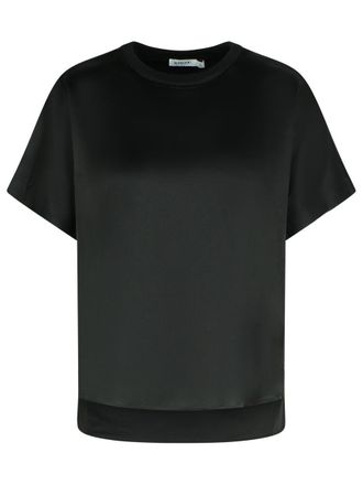 SIMKHAI Addy Black Acetate Blend T-Shirt