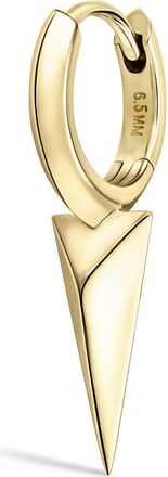 Maria Tash Faceted Single Long Spike Hoop Earring in Yellow Gold at Nordstrom, Size 6.5 Mm