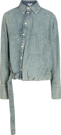Loewe Draped Belted Denim Shirt - 38 (UK10 / S)