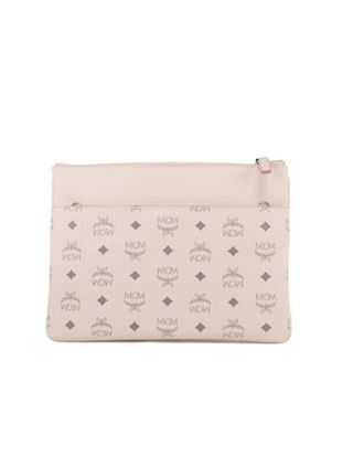 MCM Medium Flat Pouch Crossbody Bag with Coated Canvas