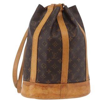 Louis Vuitton Randonnee Monogram Canvas Brown Canvas Backpack Bag (Pre-Owned)