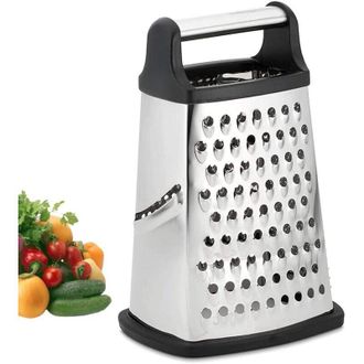 OEM Rallador De Acero Inoxidable De Cuatro Caras, Rallador De Cocina Para Rallar Grueso Y Fino Frutas, Verduras, Zanahorias Y Queso, Apto Para Lavavajilla