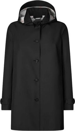 Save The Duck April Regenjas - Dames - Regenjassen - Zwart - M - Polyester - Jassen