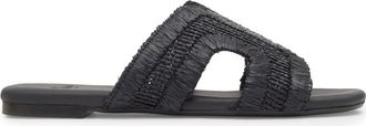 Castaner Philipa Raffia Sandals - Black - 39 (IT39/ UK6)