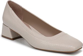 Naturalizer Huntley Kitten Heel Pump in Ivory Mist Snake Faux Leather at Nordstrom Rack, Size 9.5