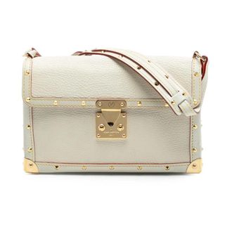 Louis Vuitton Pre-owned Shoulder Bags, female, White, Size: ONE SIZE Pre-owned Studded Leather Shoulder Bag