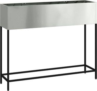 vidaXL Vidaxl - Raised Garden Planter Silver 100 x 26 x 82 cm Galvanised Steel