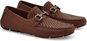 Ferragamo Parigi Bit Driving Shoe in Midbrown at Nordstrom, Size 11.5