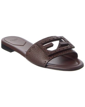 Fendi Fendi Ff Baguette Leather Sandal