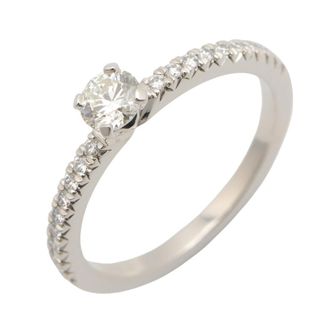 Tiffany & Co. Silver Clear Platinum 950 Band Ring (Pre-Owned)