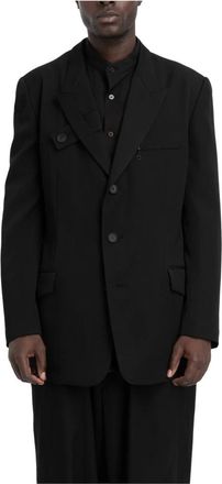 Yohji Yamamoto Hombre, Chaquetas, Negro, Talla: XL