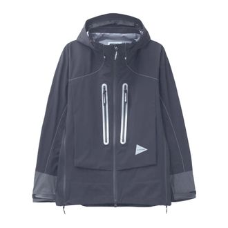 And Wander Rain Jackets, male, Gray, Size: XL Pertex Shield Nylon Jacket
