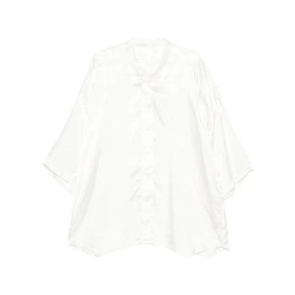 Rick Owens Short Sleeve Shirts, male, White, Size: L Short Sleeve Shirt