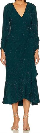 Astr Zenaida Maxi Dress In Forest Green