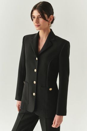 Exquise Veda Blazer in Black at Nordstrom, Size Xx-Large