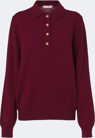 Blaz&eacute; Milano Blaz&eacute; Milano Highland wool and cashmere polo sweater