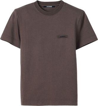 Jacquemus Cropped Crewneck Cotton T-Shirt