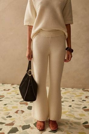 SANCIA Reid Knit Pants In Dove
