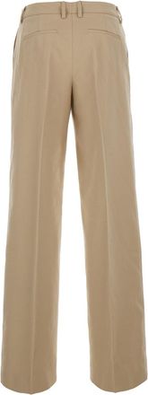 Pantaloni Torino Womens Trousers Francoise Beige Wool-Cotton Wool And Cotton