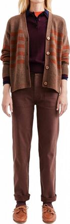 Kule Raffa Cashmere Cardigan In Coffee / Copper