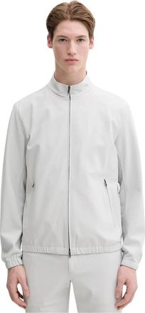Theory Precision Ponte Stand Collar Zip Jacket - Heren - Zomerjassen - Grijs - S - Jassen
