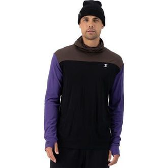 Mons Royale Yotei Powder Hoodie - Mens in Violet/cedar/black at Nordstrom, Size Small