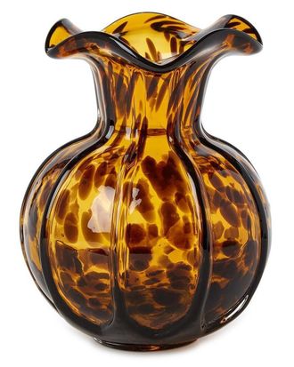 Two's Company Ruffled Tortoise Vase