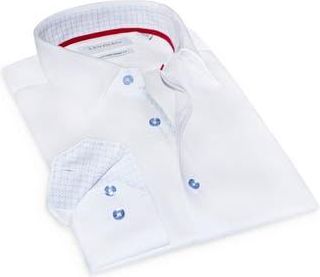 Levinas Contemporary Fit Solid Cotton Dress Shirt in Lt Blue at Nordstrom Rack, Size Xxx-Large