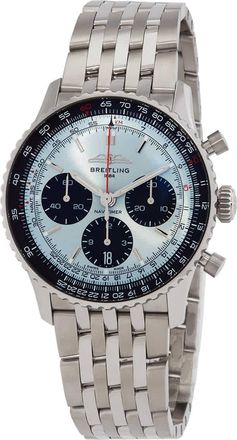 Breitling Navitimer Chronograph Automatic Chronometer Blue Dial Mens Watch AB0139241C2A1