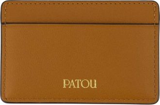 Patou Leren kaarthouder in bruin - Dames - Portefeuilles - Veelkleurig - ONE Size - Leer - Accessoires