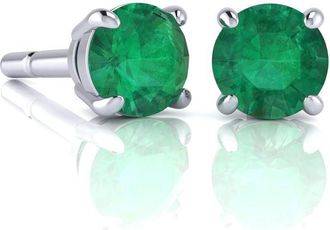 SuperJeweler 1 Carat Gemstone Stud Earrings In Gold-Classic Solitaire Gemstone Earrings All Gemstone Options